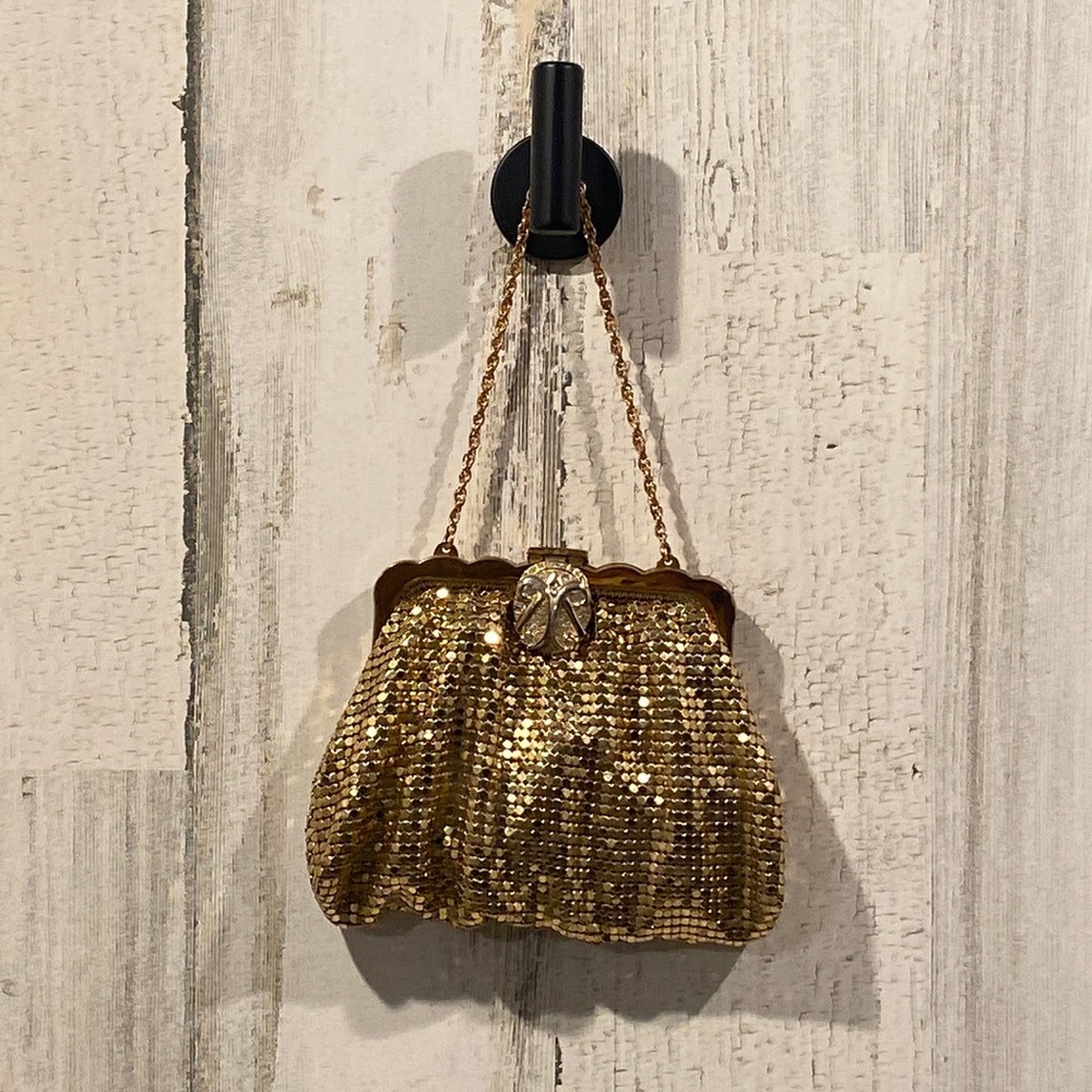 Whiting and Davis 1940s mesh evening bag